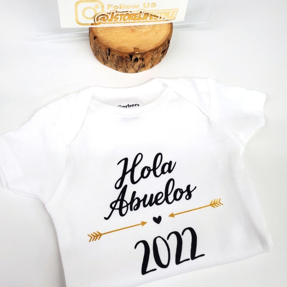 Custom Baby Onsie, Baby Shower, Baby Fashion Spanish or English